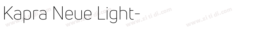 Kapra Neue Light字体转换